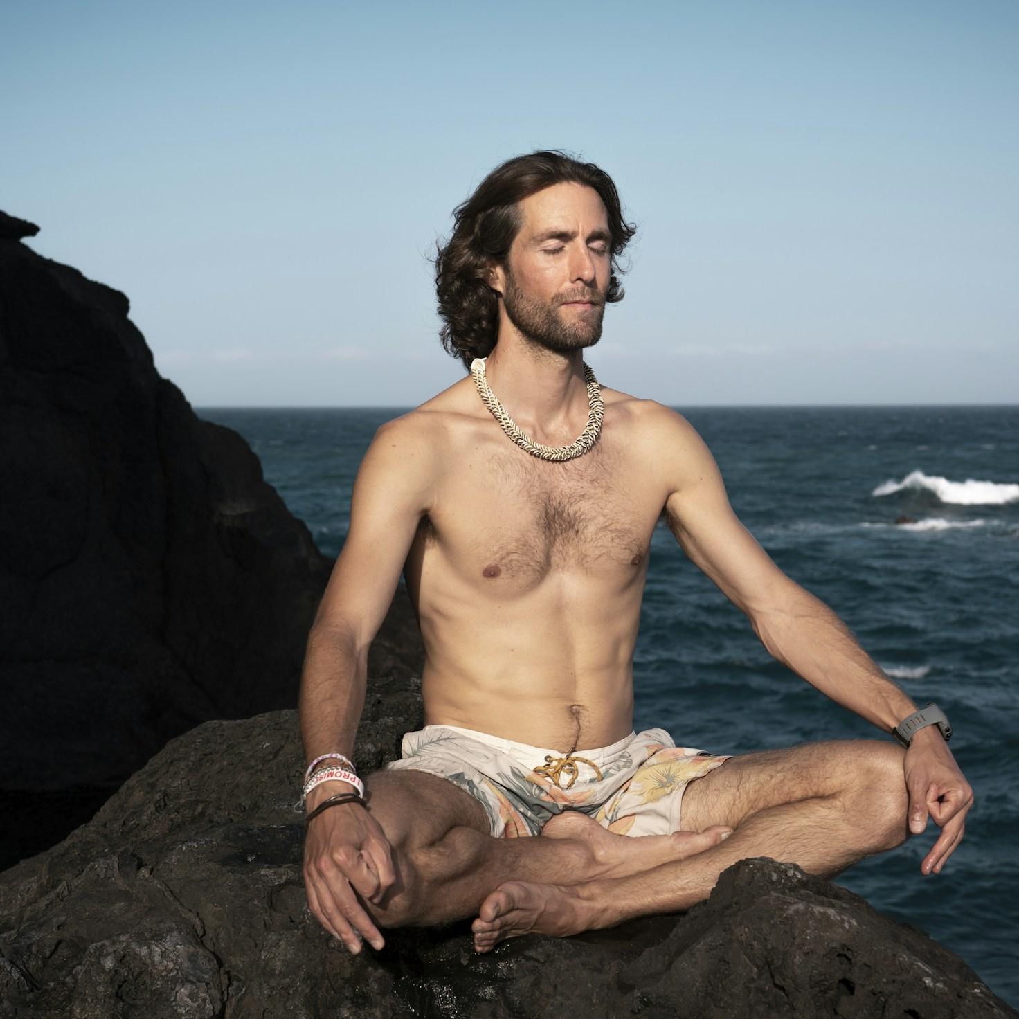 Meditation space with cushions arranged in a circle